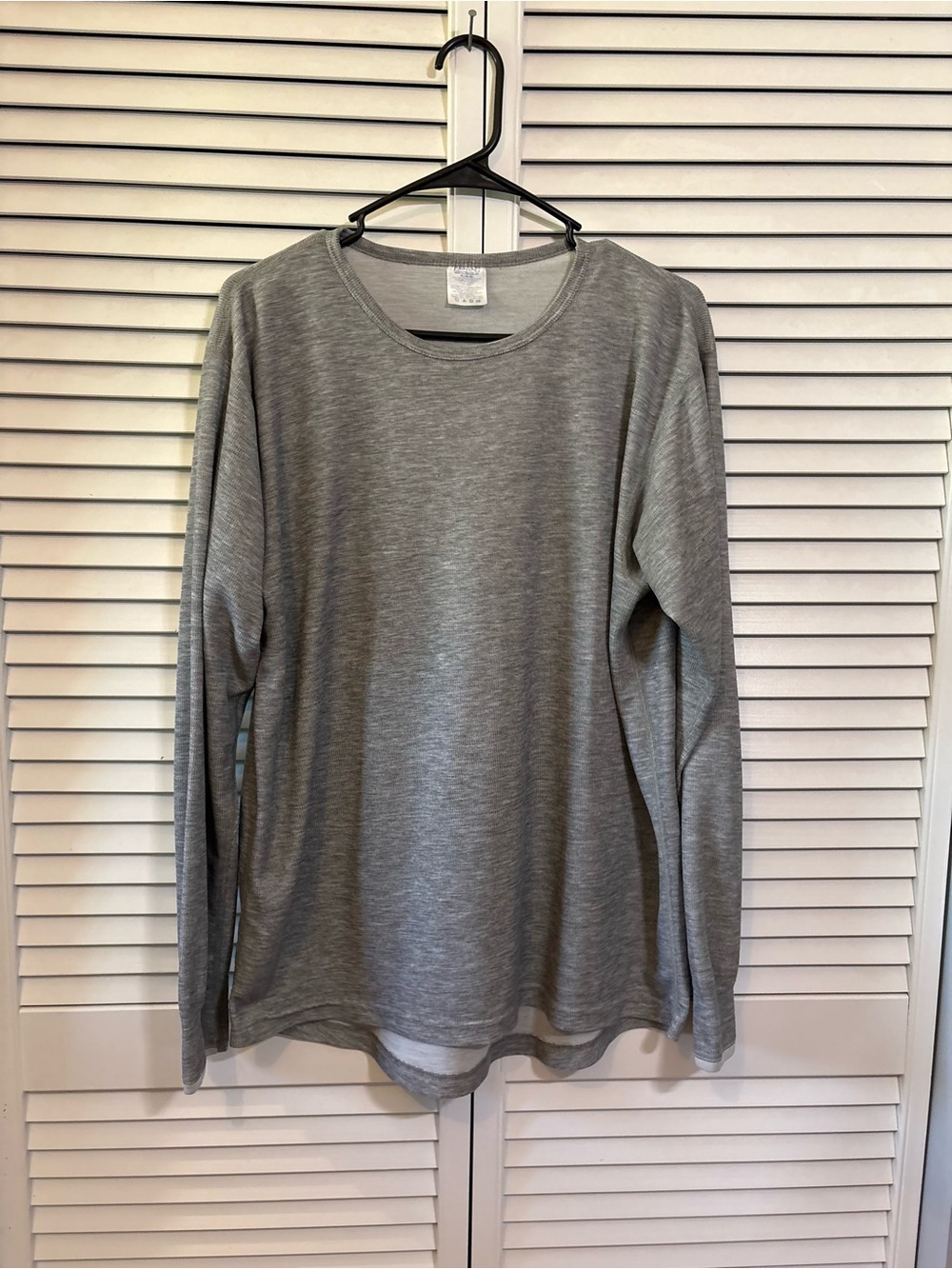 Vintage Lands’ End Men's XL Long Sleeve Crewneck Long John Shirt Gray Outdoorsy